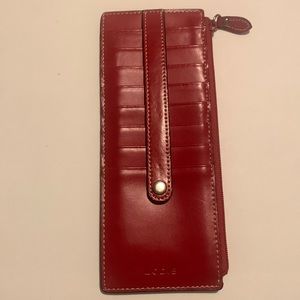 Lodis Red Slim Card Case Wallet